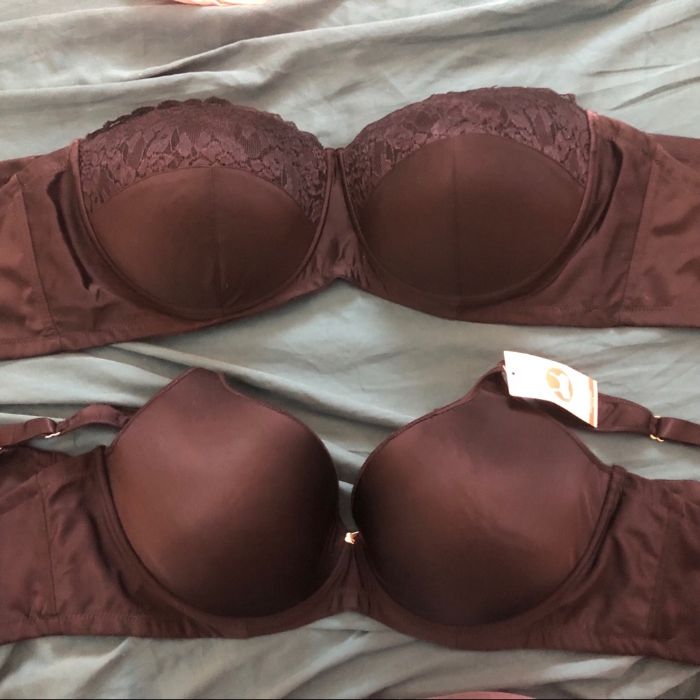 Ashley Stewart Butterfly bras. Lot of 2. 44DDD